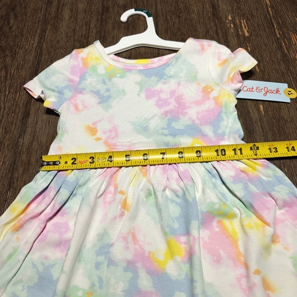 Bundle 10 Pcs Cat And Jack Toddler Girls Short Sleeve Dress Multi Color NWT - Picture 4 of 9